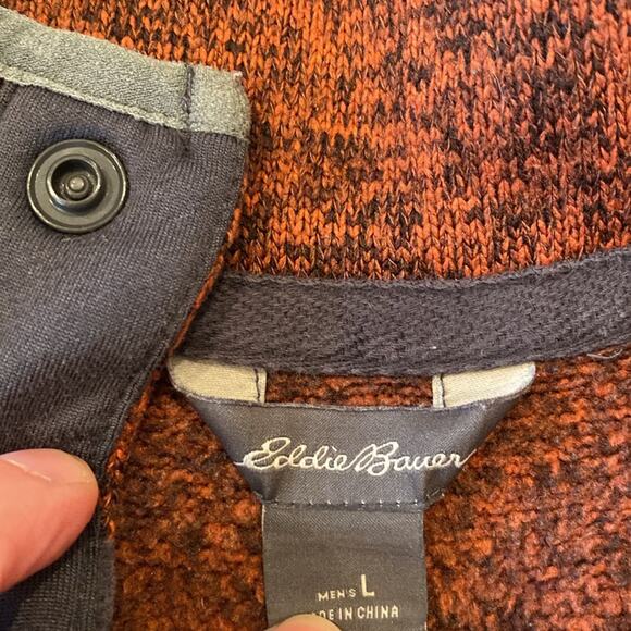 Bundle of 2 Eddie Bauer Men's Radiator Fleece Snap Front Pullover Size L - Picture 6 of 13